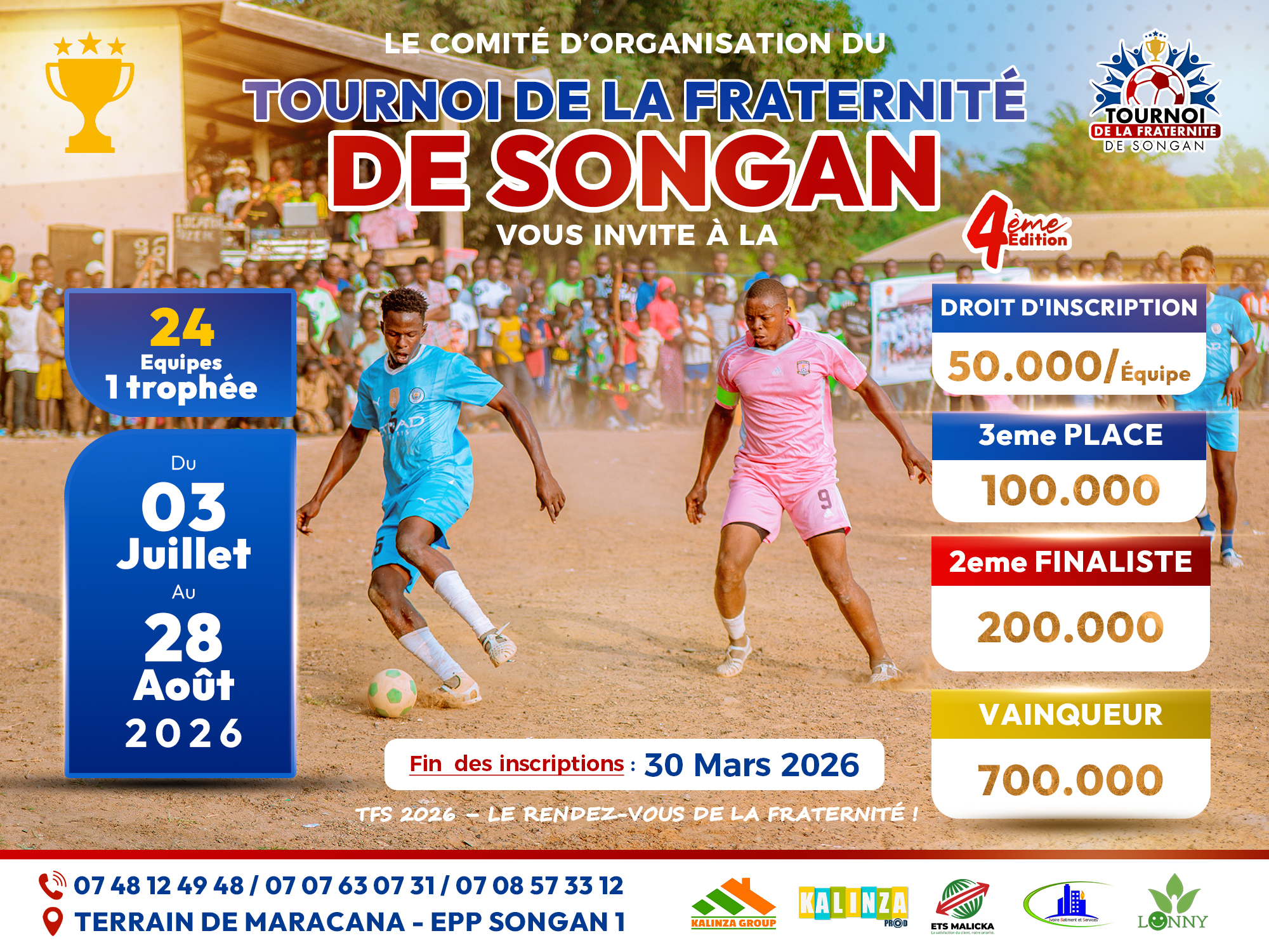 Affiche Tournoi de la Fraternité